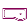 p-shaped room icon
