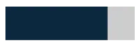 A bathroom colour palette swatch in deep navy blue and light grey.