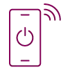 smart phone using remote start and app control icon