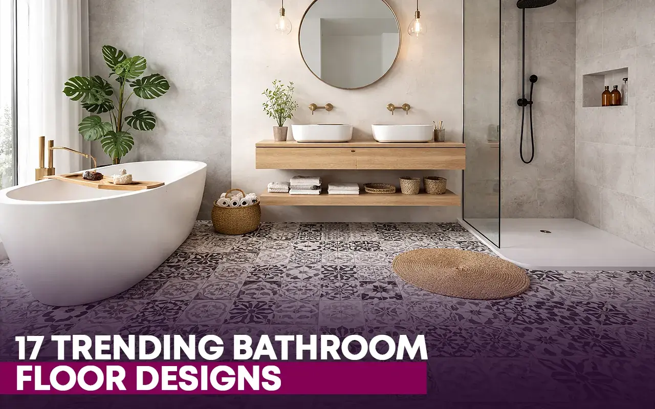 17 Trending Bathroom Floor Designs