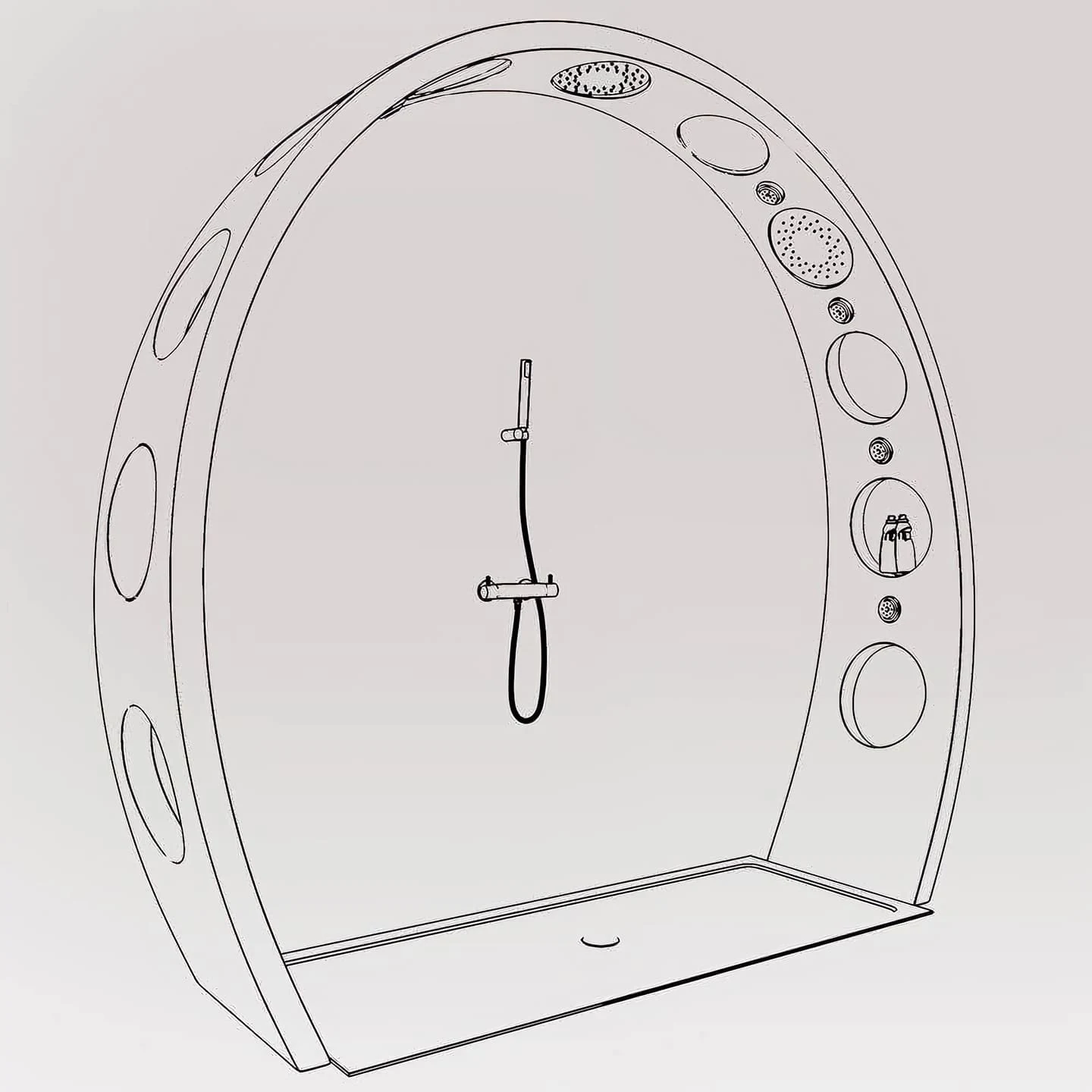 Arch Shower from QS Supplies