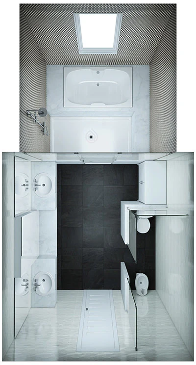 Lare Bathroom Layout
