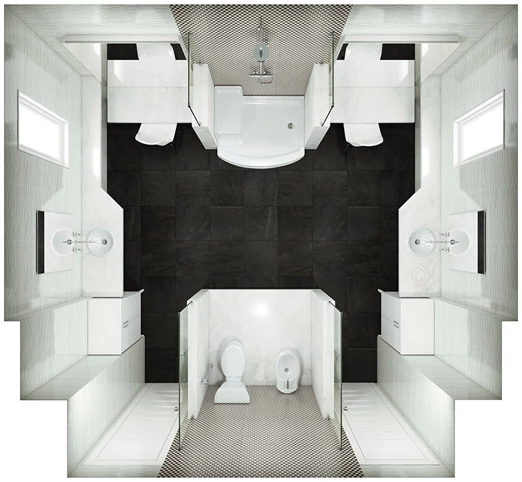 Large bathroom Layout