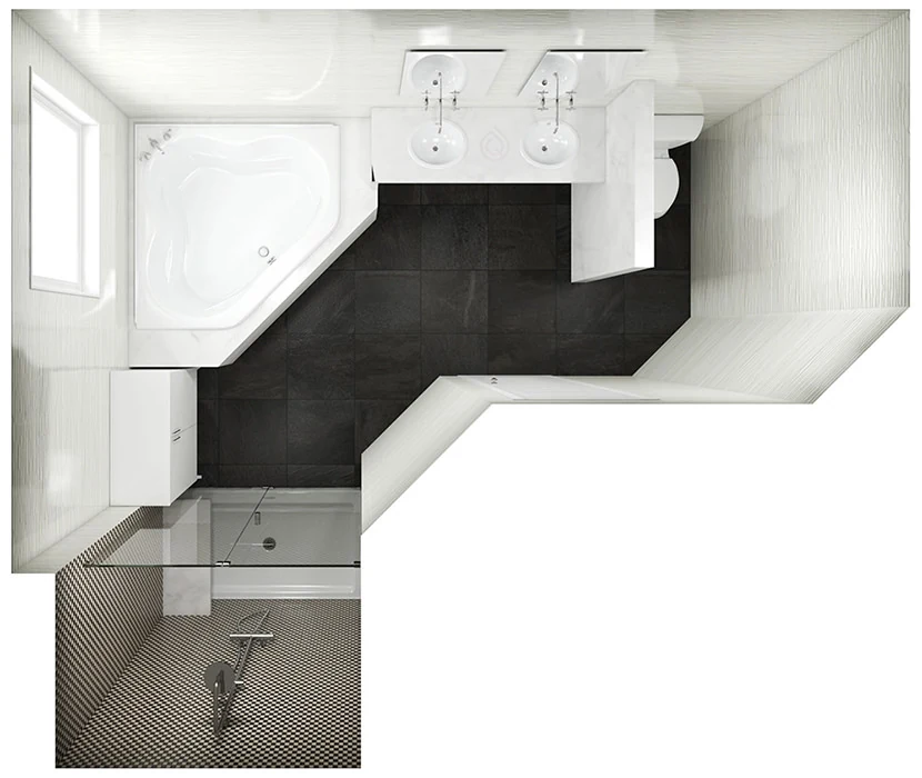 Standard Bathroom Layout
