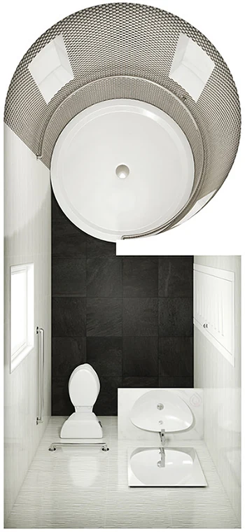 Small Bathroom Layout with Shower Enclosure with Basin & Toilet