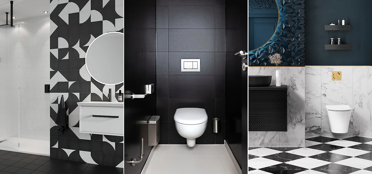 Black Floor & Wall Tiles