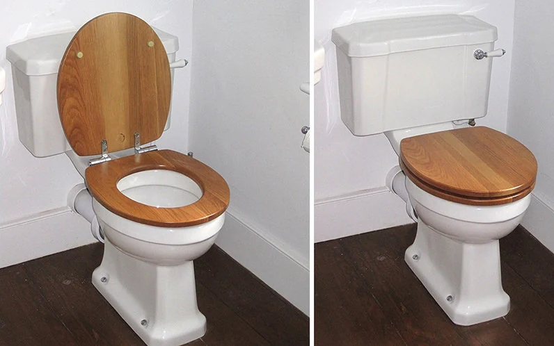 Soft Closing Toilet Seat Natural Oak