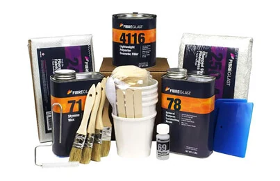 Fibreglass mending kit