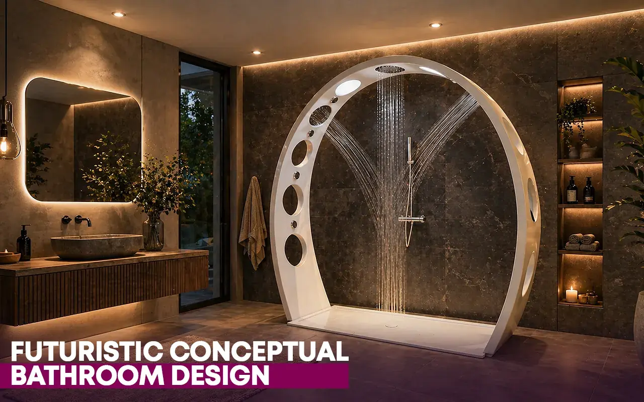 Futuristic Shower Enclosures & Bathroom Design