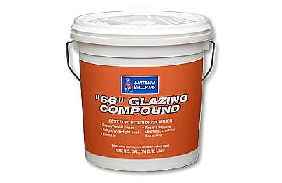 Tube-style glazing compound