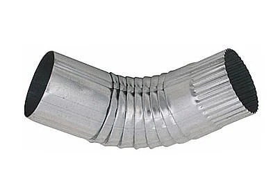 Galvanised gutter elbow