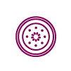 Dual showerhead icon showing a circular shower fixture with multiple spray nozzles.