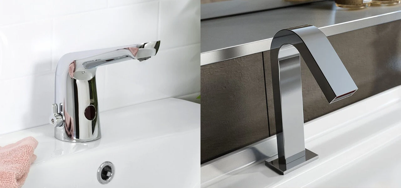 Sensor taps are easy targets for vandals.