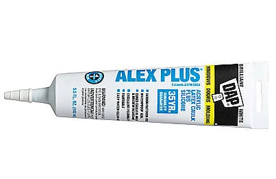 Silicone or latex caulk