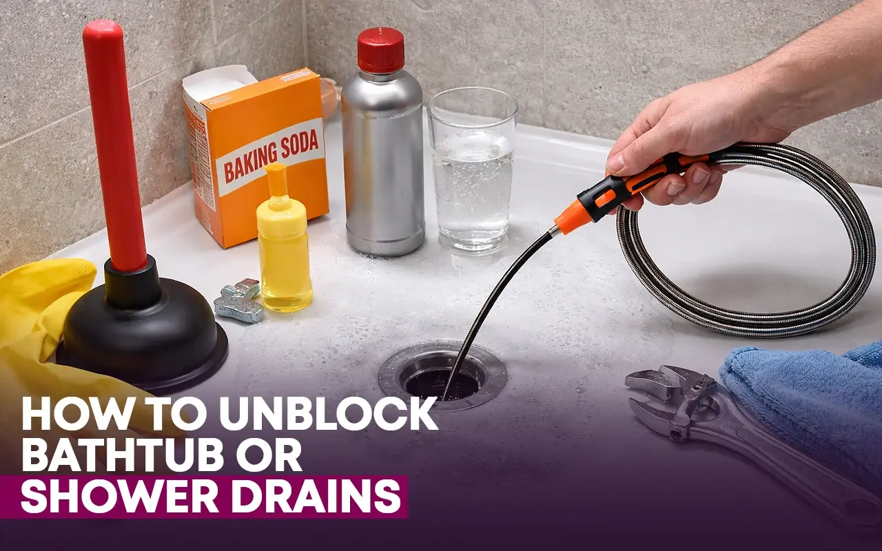 How To Unblock Bathtub Or Shower Drains