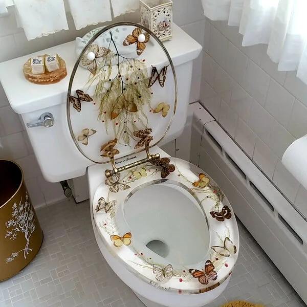 Transparent Butterfly Toilet Seat