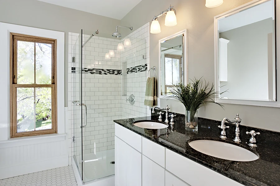 White Subway Tile Bathroom