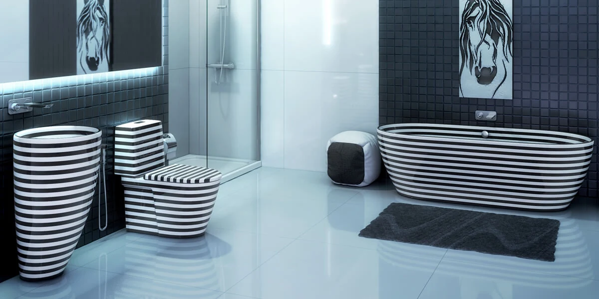 Zebrano Bathroom Suite