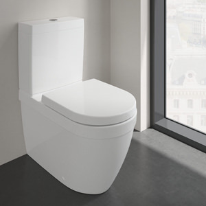 Villeroy And Boch Architectura Close Coupled Rimless Washdown WC Pan With Seat And Cistern