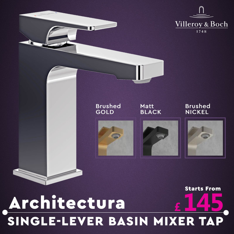 Villeroy And Boch Architectura Square Single-Lever Basin Mixer Tap