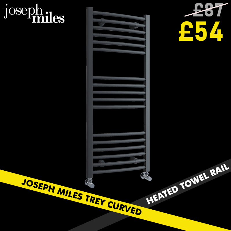 Joseph Miles Trey Curved Heated Towel Rail