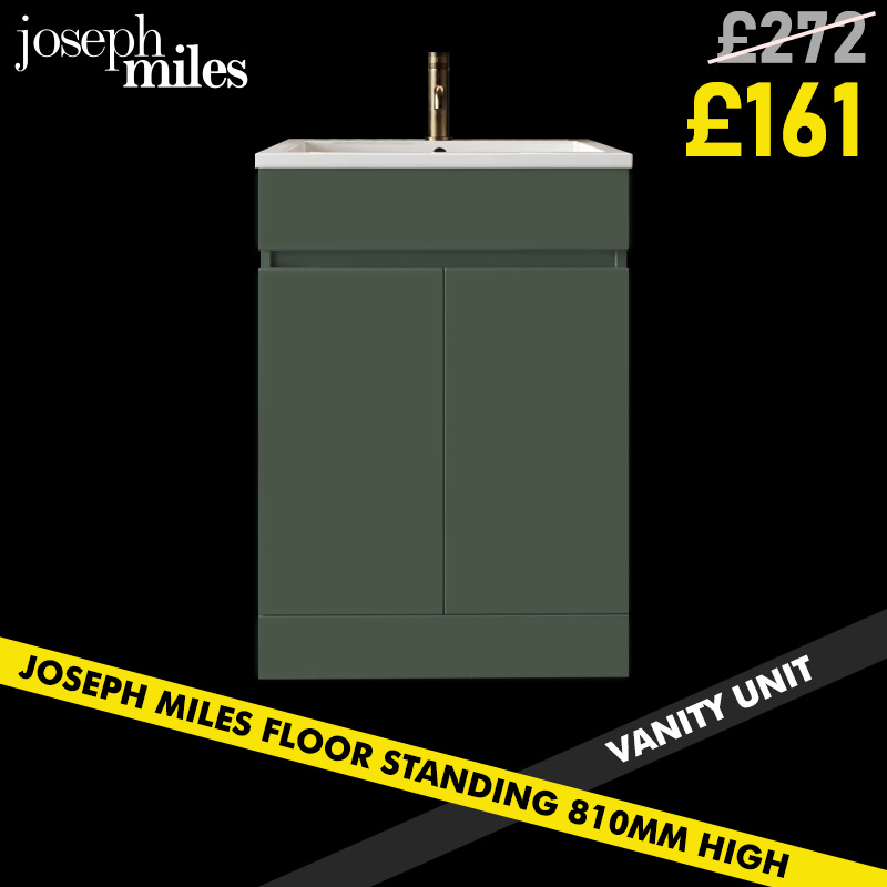 Joseph Miles Empire 2 Door Floor Standing 810mm High Vanity Unit