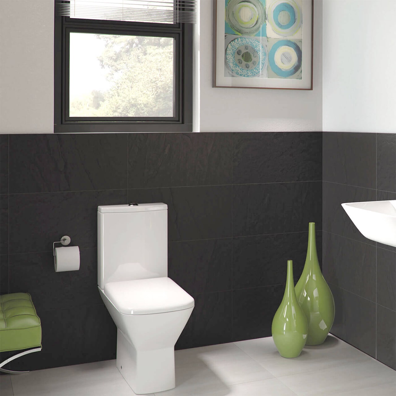 Close-Coupled Toilet