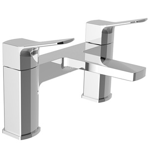 Joseph Miles Atoll Chrome Deck Mounted Bath Mixer Tap