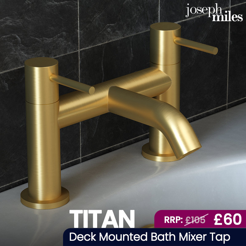 Joseph Miles Titan Flow Deck Mounted Bath Mixer Tap