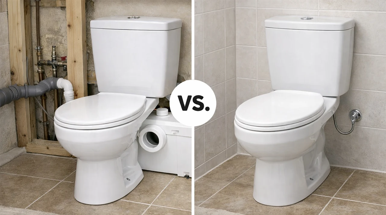 Macerator Toilet vs. Regular Toilet