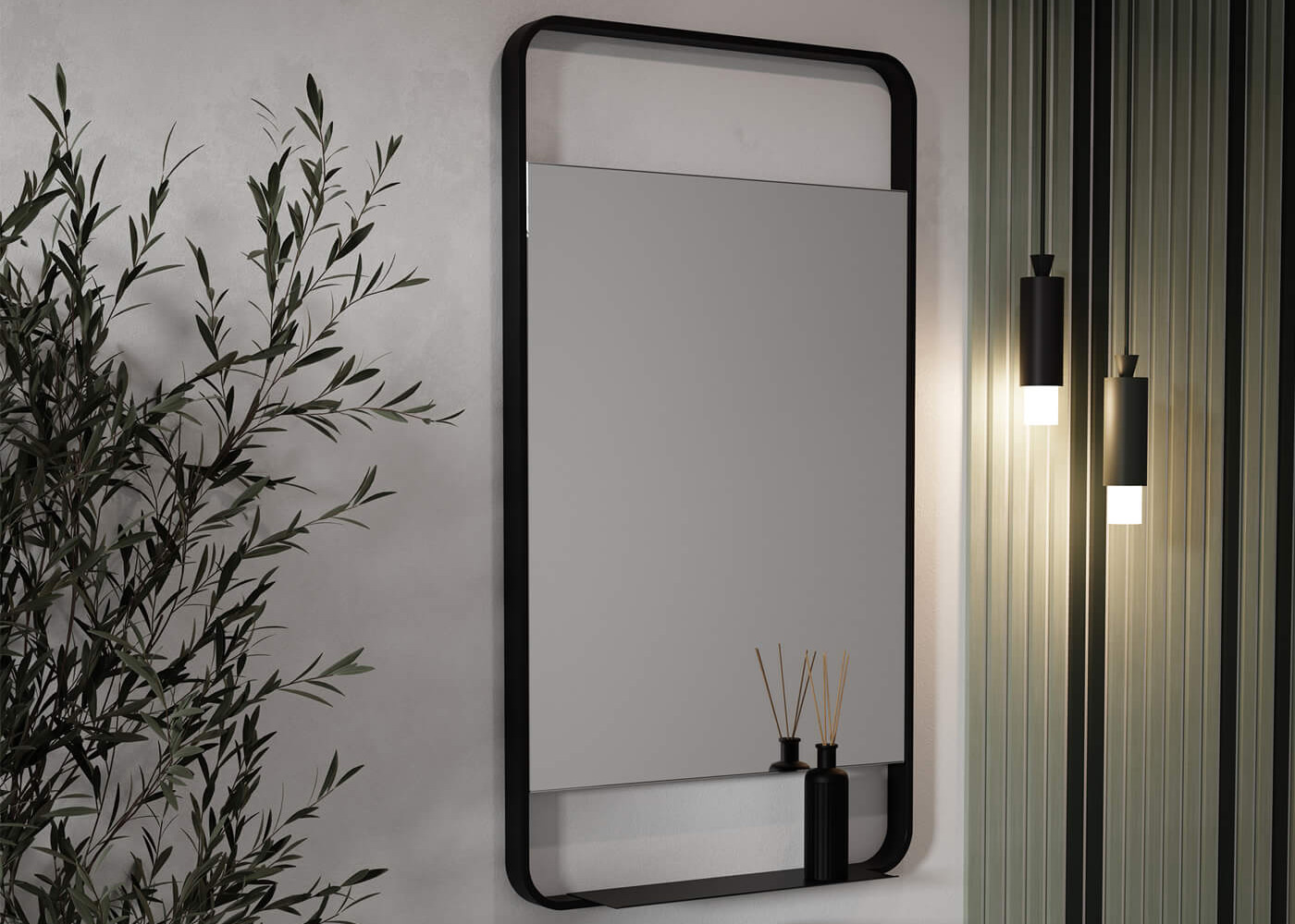 Black Frame Mirror