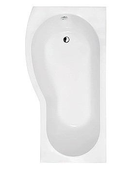 Nuie B-Shaped Curved Shower Bath