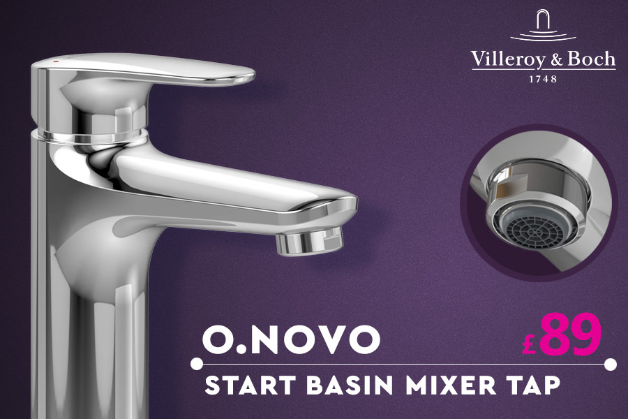 Villeroy And Boch O.Novo Start Chrome Basin Mixer Tap