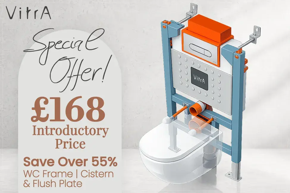 VitrA V-Fix Prime WC Frame with Cistern and Flush Plate