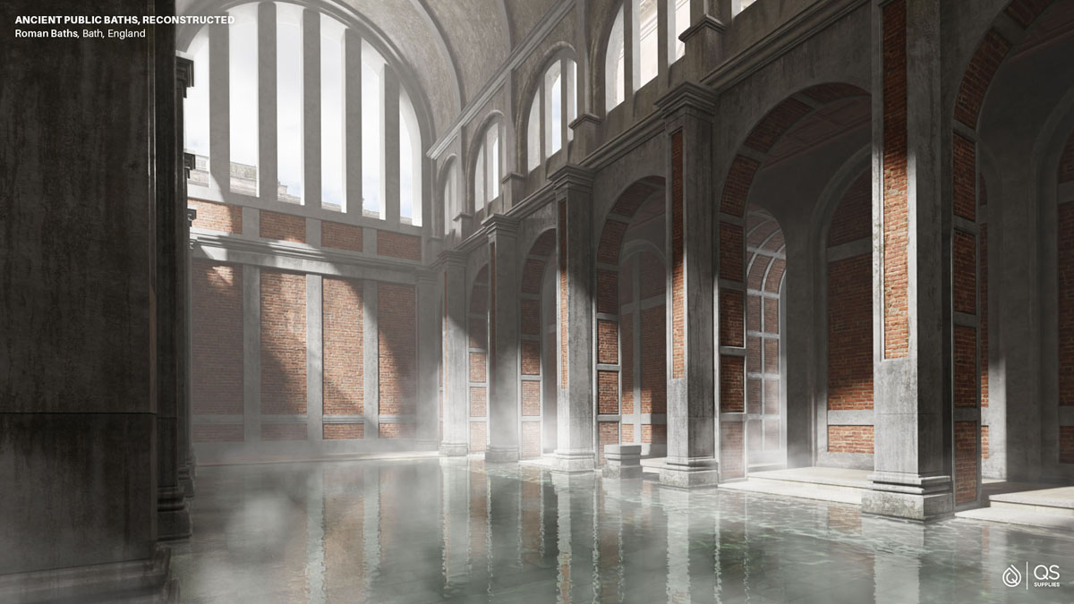 Roman Baths, Bath, England (60-70AD) - Reconstructed